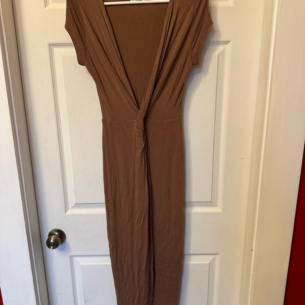 Dark Tan Rolla Coster Dress, size S